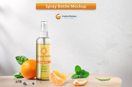 Spray Bottle Mockup