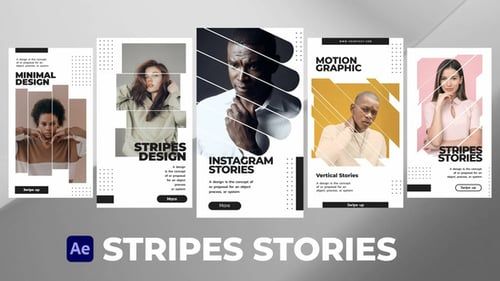 Stripes Stories for After Effects