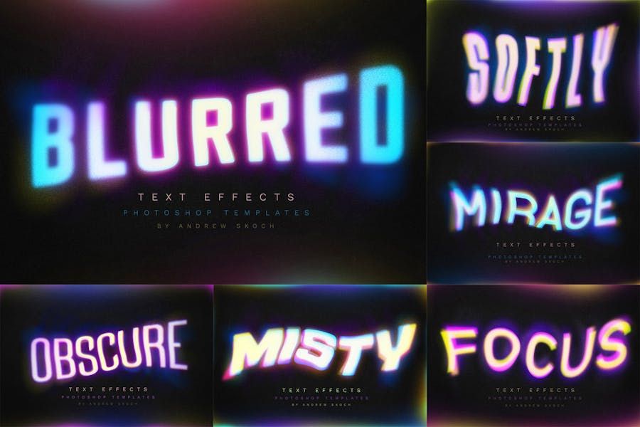 Gradient Blurred Text Effect