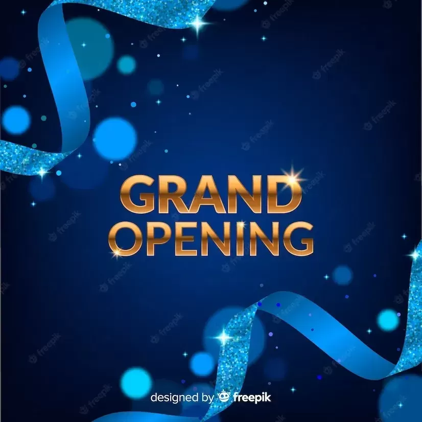 Blurred grand opening background