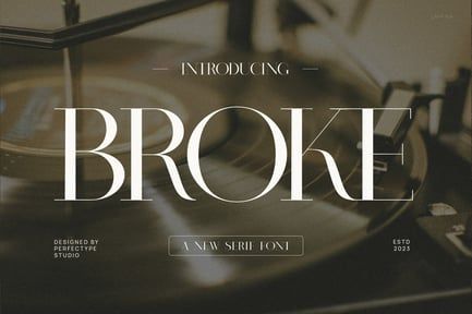 Broke Elegant Serif Font Typeface