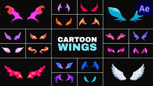 Cartoon Wings for After Effects