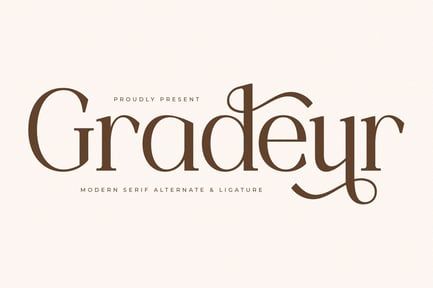 Gradeur Modern Serif Font