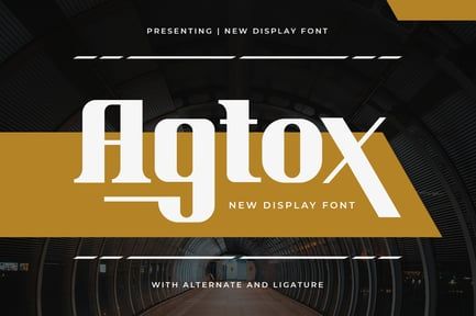 Agtox – New Display Font