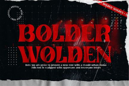 Bolder Wolden – Elegant Display Serif