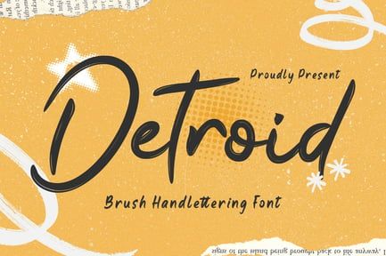 Detroid – Brush Handwritten Font