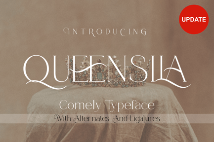 Queensila – Comely Styled Serif Font