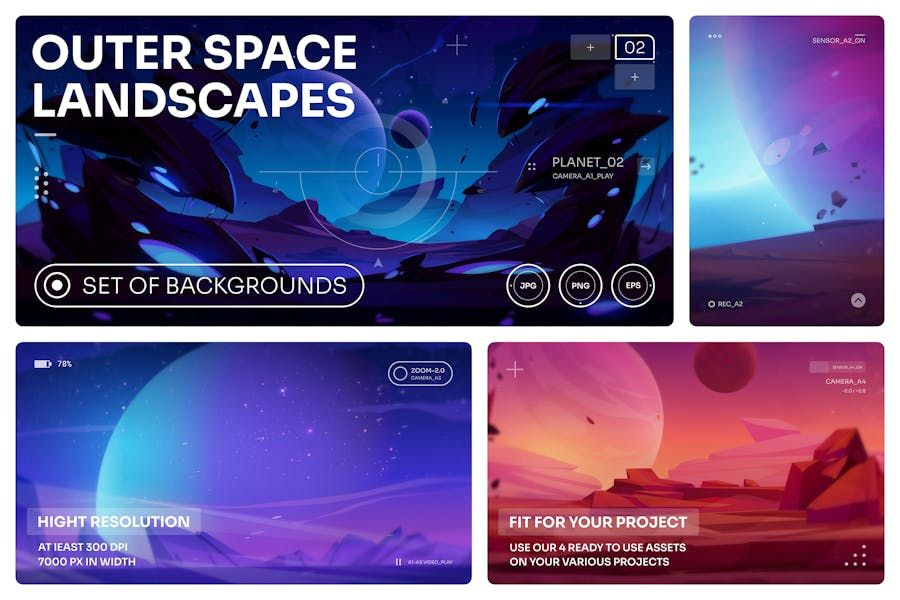 Space Illustrations Scenes Vol.2