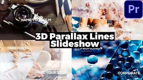 3D Lines Slideshow