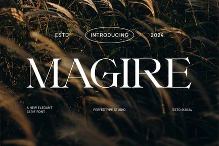 Magire Elegant Serif Font Typeface