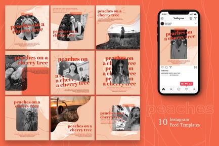 Peaches – Instagram Post Template