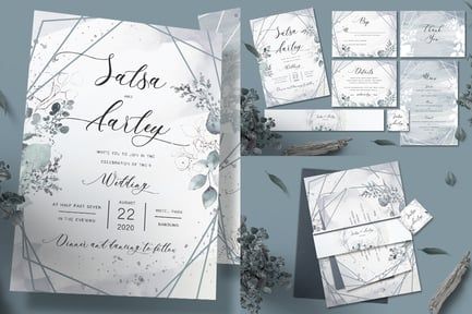 Foliage Wedding Invitation Set