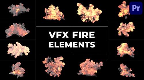 VFX Fire Elements for Premiere Pro