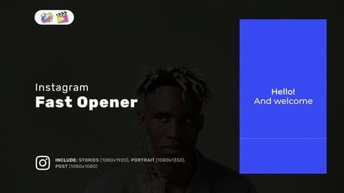 Instagram Fast Opener for Apple Motion and FCPX