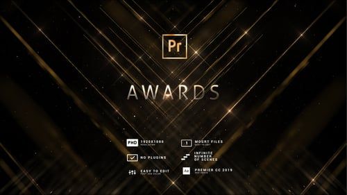 Awards Titles | Lines and Particles MOGRT