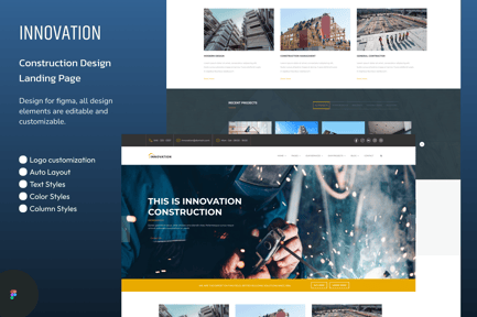 Innovation – Construction Building Figma Template