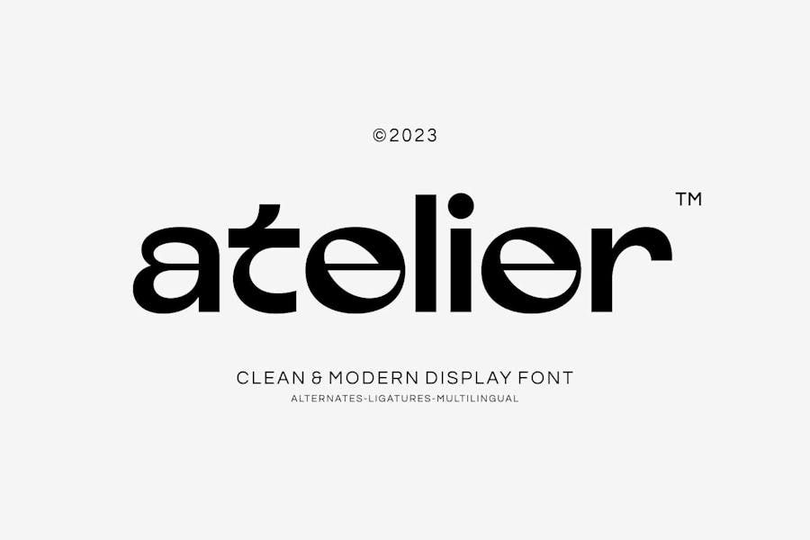 Atelier – Clean Modern Display Font