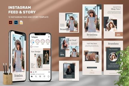 Brandana – Instagram Feeds & Stories Pack