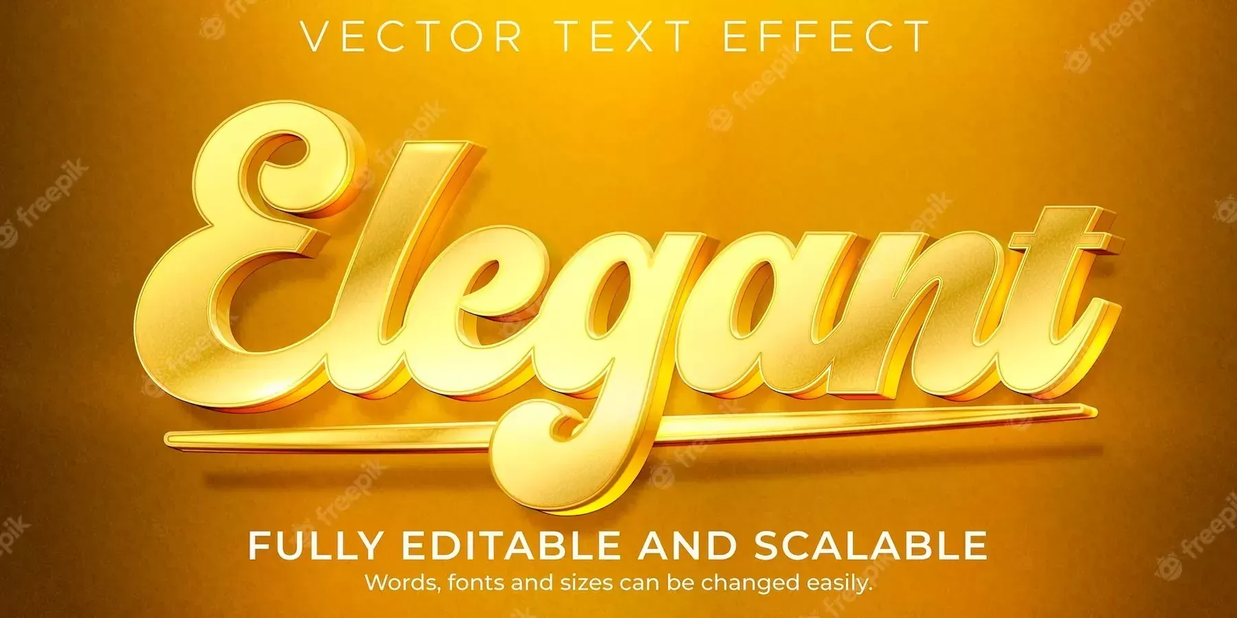 Golden elegant text effect editable luxury and shiny text style