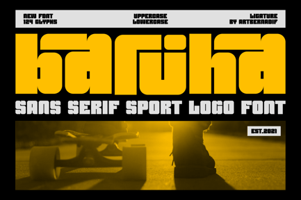 Barjha – Sans Serif Sport Logo Font