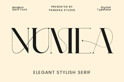 Numea – Decorative Modern Display Font