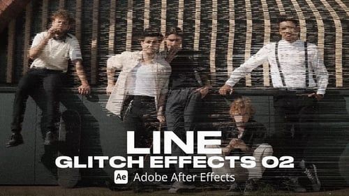 Line Glitch Effect 02 Ae