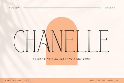 Chanelle – An Elegant Serif Font