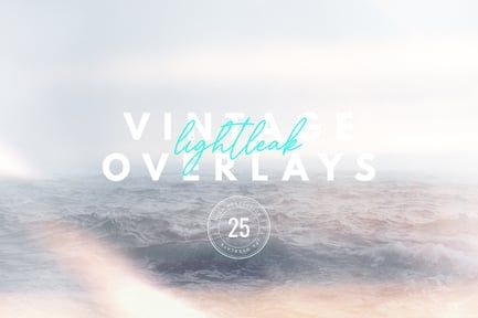 Vintage Light Leak Overlays