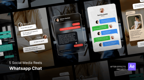 Social Media Reels – Whats App Chat After Effects Project Files