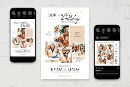 Family Photo Collage Template