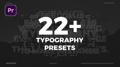 Typography Presets – Animated Typography