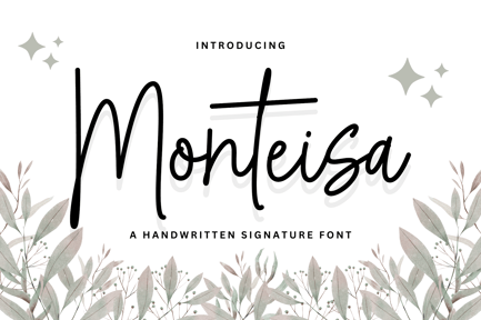 Monteisa – A Monoline Signature Typeface