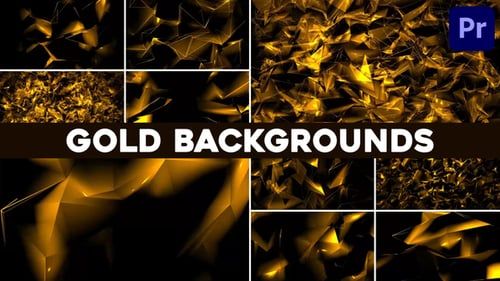 Gold Backgrounds for Premiere Pro