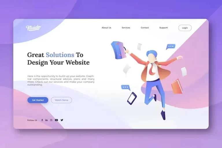 Corporate Hero Header Template