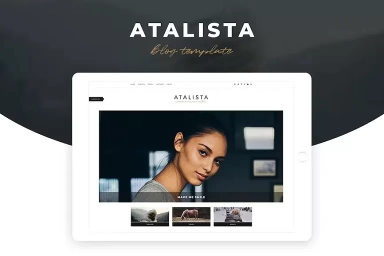 Atalista – Personal Blog PSD Template