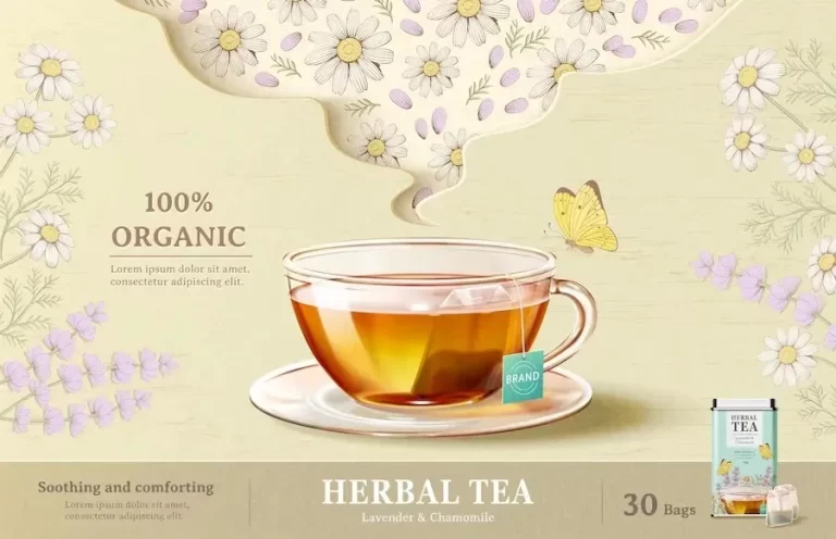 Refreshing herbal tea ad