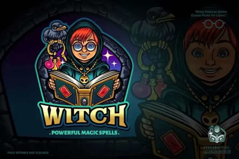 Little Witch Logo Template