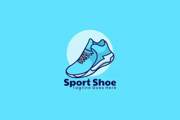 Sport Shoe Simple Mascot Logo