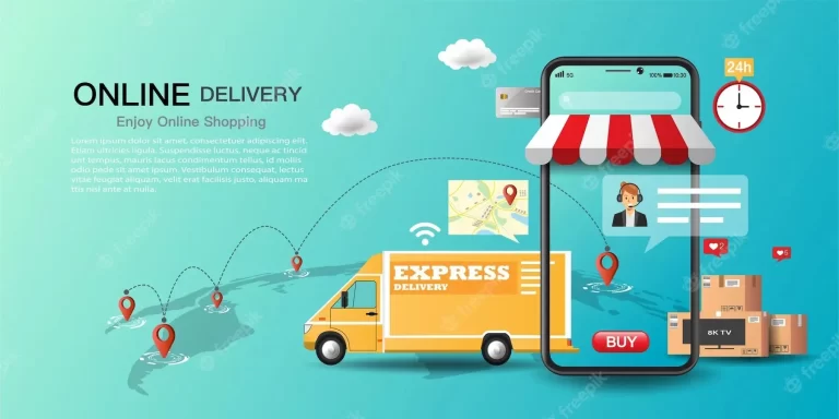 Express delivery truck service on application