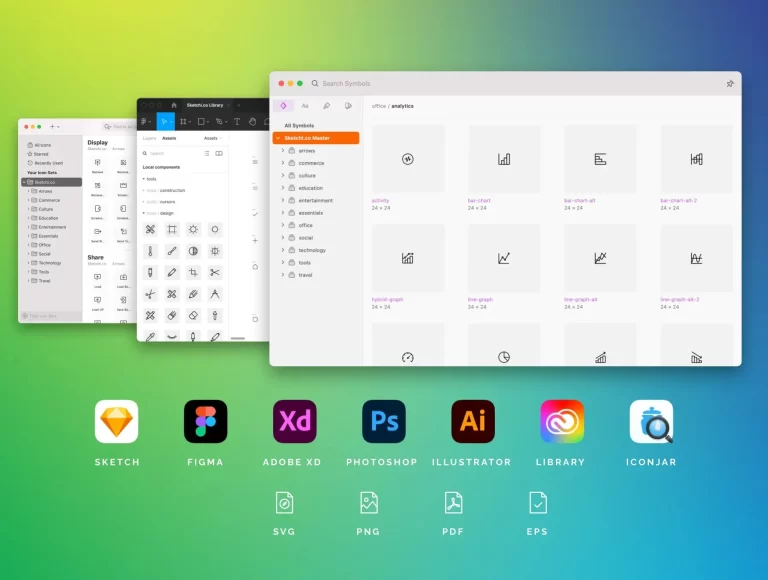 UI8 – 2,400+ Line Icon Library
