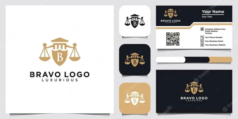 Abstract letter b shield logo design shield line geometry for company