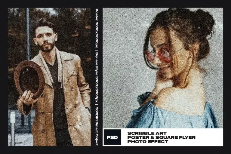 Scribble Art Photo Effect