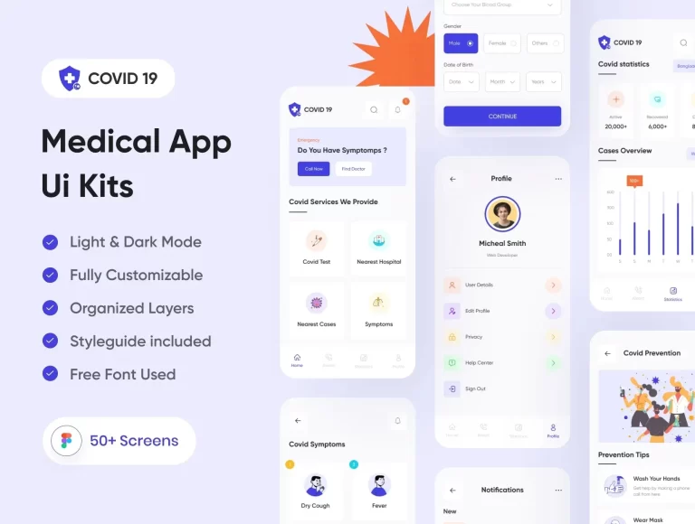 Medical & Health App Ui Kits