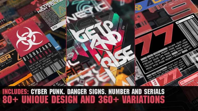 360+ CyberPunk decals Bundle