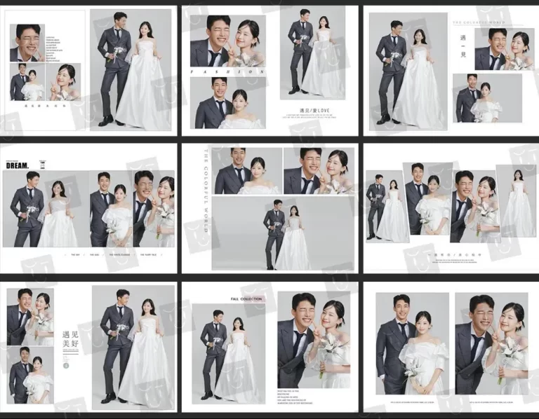 [VIP – K843] PSD Layout Album cưới khổ vuông