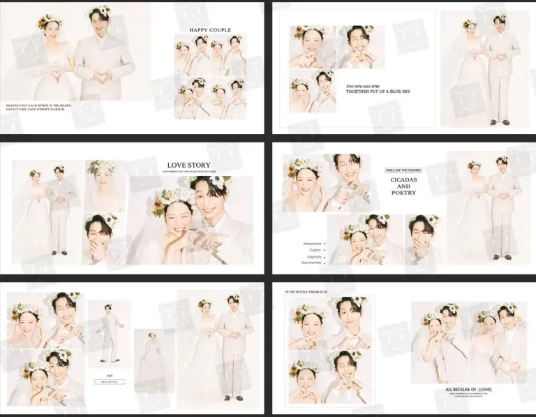 [VIP – K847] Mẩu PSD Layout Album khổ vuông kèm typo