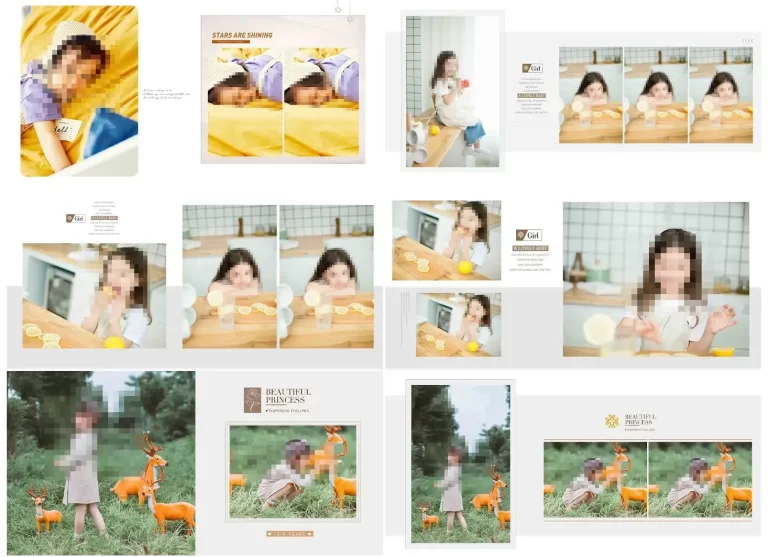 70 PSD Mẩu Album Baby