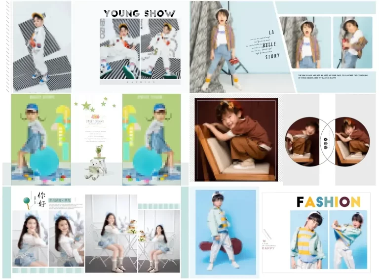 40 PSD Mẩu album baby tạp chí