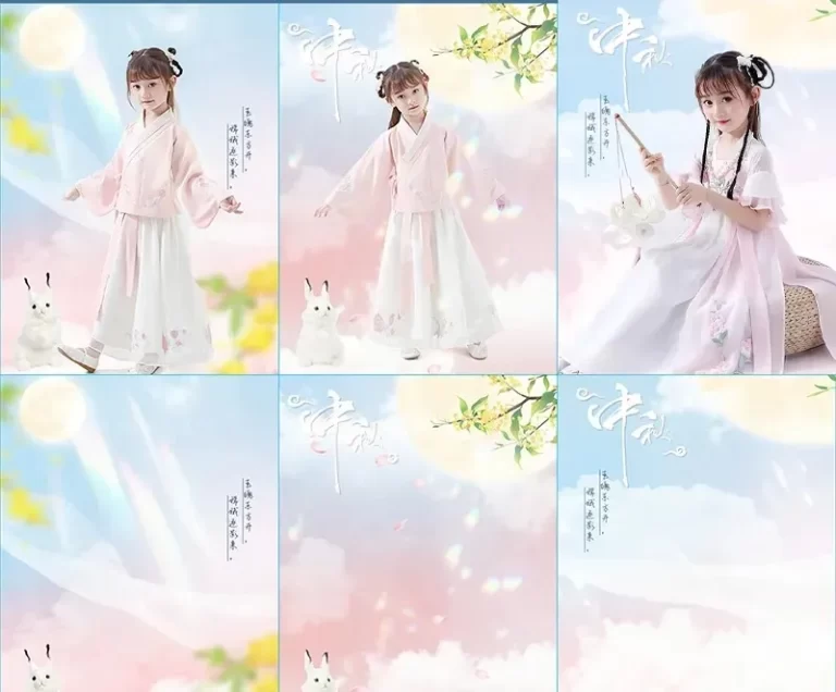 [VIP] Mẩu ghép Baby Tết Trung thu Thỏ Ngọc PSD