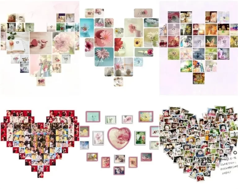 Mẩu PSD Layout trái tim